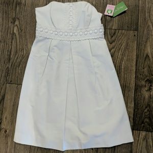 NWT White Lilly Pulitzer Strapless Dress